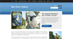 Desktop Screenshot of blueheronherbary.com