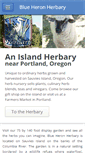 Mobile Screenshot of blueheronherbary.com